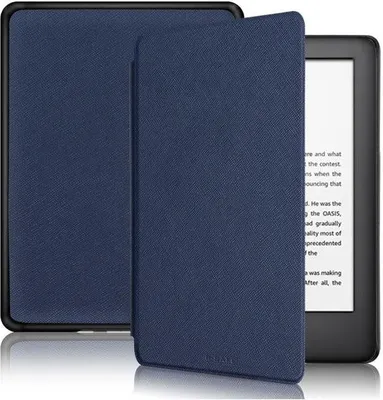 Immagine prodotto di B-SAFE Lock 3402, custodia per Amazon Kindle 2022/2024, blu scuro