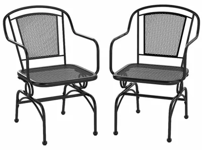 Produktbild von Außen-Sets: Schaukelstuhl - Gartenstuhl - Schaukelstuhl - Balkonstuhl - Bistrostuhl - Sitzfläche und Rückenlehne aus Netzmaterial