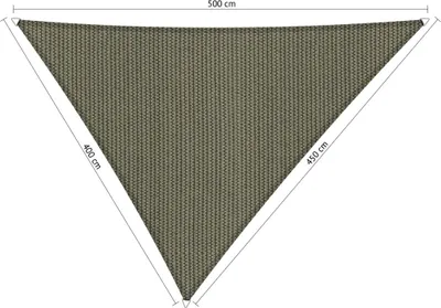 Produktbild von SHADOW COMFORT 4 x 4,5 x 5 m Dreieckiges Sonnensegel Desert Storm Ungleichseitig