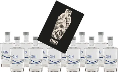 Produktbild von Organic premium Gin Miniatur 12x 50ml (40% Vol) Premium Gin Mini Österreich- [Enthält Sulfite]