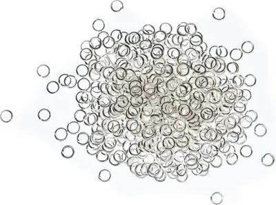 Produktbild von 600x Biegeringe Ringe Jumprings Spaltring Verbindungsringe DIY versilbert 6mm