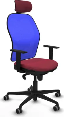 Produktbild von Bürostuhl mit Kopfstütze Piqueras y Crespo 1D036G2 Granatrot