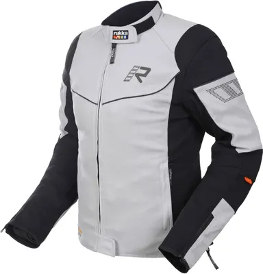 Zdjęcie produktu dla Damska tekstylna kurtka motocyklowa Rukka AirGobina 2.0, jasnoszary/czarny, 40