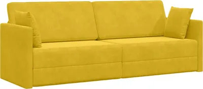 Productafbeelding van Vloerslaapbank Geel 213 x 70 x 77 cm Fluweel