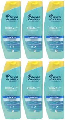 Produktbild von 6x head shoulders Anti-Schuppen Shampoo HYDRA PFLEGE 400ml für trockene Kopfhaut