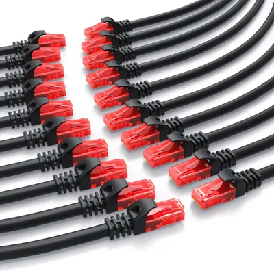 Obrázek produktu pro CSL 20x Cat 6 Gigabit Ethernet LAN kabel - vícenásobně stíněný - UTP Gigabit - 1000 Mbit/s - patch kabel - síťový kabel - 0,5 m