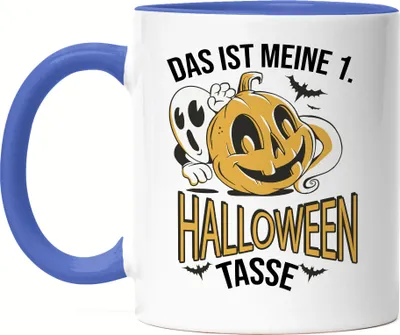 Produktbild von Das Ist Meine 1. Halloween Tasse Tasse Blau Geister Gespenster Spooky Treak Or Treat Oktober Kürbis Kürbiskopf