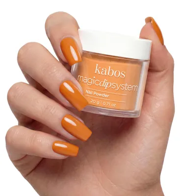 Zdjęcie produktu dla Kabos Magic Dip System – proszek do zanurzania na paznokcie 012 Orange Candle 20 g