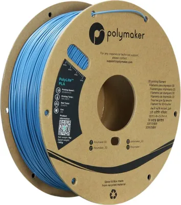 Produktbild von Polymaker PolyLite PLA  Filament Stone Blue 1,75mm 1KG