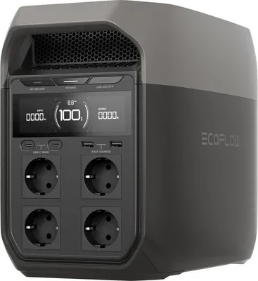 Zdjęcie produktu dla Przenośna Stacja Zasilania EcoFlow DELTA 3, Akumulator LiFePO4 1024Wh, Porty USB-A i C, Porty 12V DC
