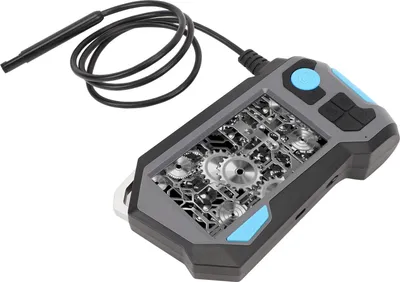 Obrázek produktu pro Endoskopová kamera, 4,5palcový displej, 1080P HD, otočná o 360 stupňů, inspekce dvojitým objektivem s nastavitelnými LED světly pro inspekci motorů automobilů
