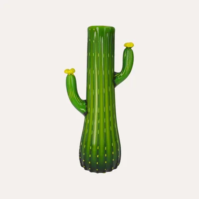 Produktbild von KEYHOMESTORE | Grüner Glaskaktus 19x11x37cm