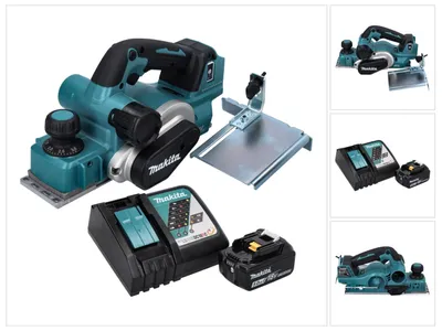 Produktbild von Makita DKP 181 RT1 Akku Hobel Falzhobel 82 mm 18 V Brushless + 1x Akku 5,0 Ah + Ladegerät