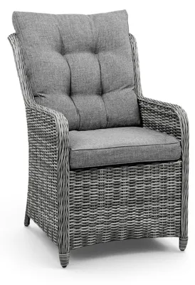 Produktbild von Dining-Gartenstuhl Dublin | Aschgrau | Rattan | 2er Set