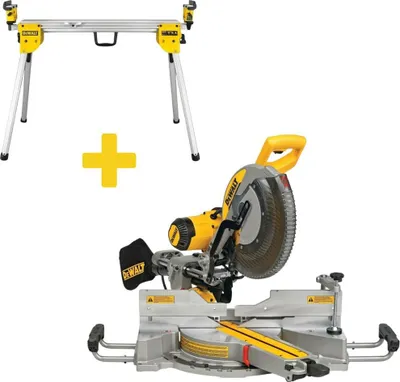 Produktbild von DeWALT DWS780SET DWS780 Paneel- & Kappsäge + DE7033 Untergsetell