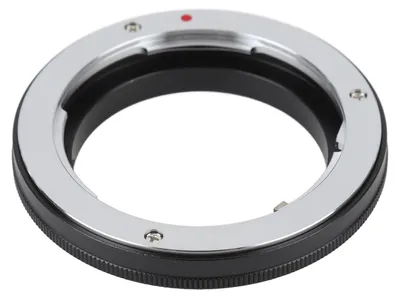 Immagine prodotto di Anello adattatore per l'attacco dell'obiettivo da OM a 4/3 in lega di alluminio, da OM a fotocamere 4/3 E620, E520, E450, E420