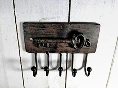Produktbild von Schlüsselbrett aus Metall - 11,5x15x3 cm - Nostalgie