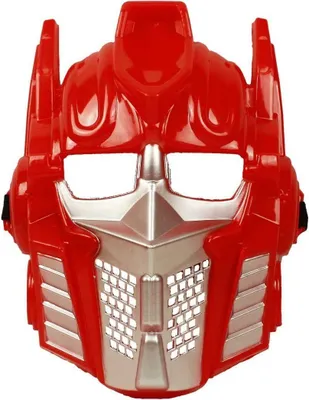 Produktbild von HAAC Maske Roboter Farbe rot für Fasching Halloween Karneval