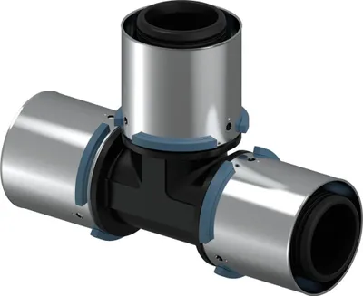 Immagine prodotto di UPONOR S-Press, raccordo a T composito, PPSU, 40-40-40, 1 pz.