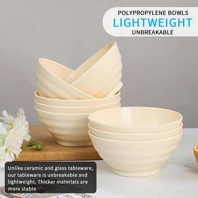 Image de Lot de 8 gobelets en plastique de 500 ml, légers et réutilisables