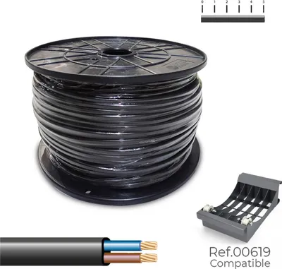 Immagine prodotto di Cavo elettrico Sediles nero 2 x 1,5 mm 200 m h05vvh2-f
