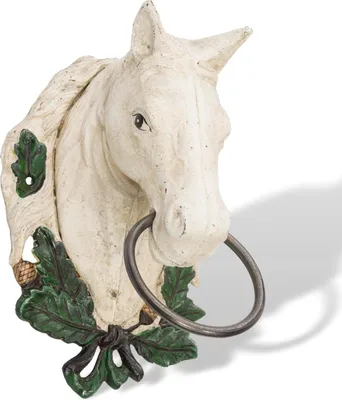 Produktbild von Garderobenhaken Pferd Kleiderhaken Wanddeko Handtuchhalter Eisen Antik-Stil