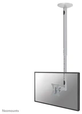 Imagen del producto de Soporte de techo para pantallas LCD/LED/TFT de Newstar, con capacidad de 20 kg, compatible con pantallas de 75 x 75 y 100 x 100 mm (2.95 x 2.96 x 3.94 pulgadas), con ajuste de inclinación de 0 a 20 grados y rotación de 0 a 180 grados
