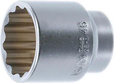 Produktbild von BGS 7446 Steckschlüssel-Einsatz, 20 (3/4), 12-kant, 46 mm