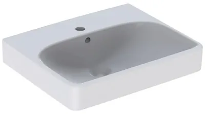 Immagine prodotto di Geberit Smyle Square lave-mains 500256, 50x41cm, avec trou pour robinet et trop-plein, 500.256.01.1, 500.256.01.1