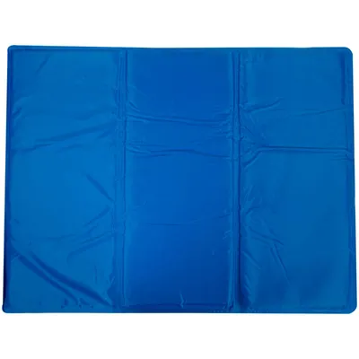 Produktbild von Kühlmatte für Hunde Haustier XL Kühldecke Hundekühlmatte Gelmatte Kühlend 80 x 60 cm Kühlkissen Gelkissen Kühlunterlage Blau