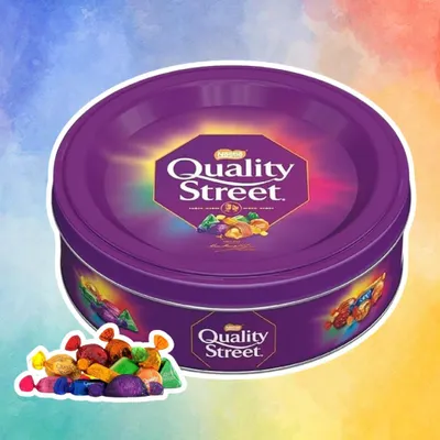 Produktbild von Nestlé Quality Street Chocolate Dose 410g – Bunte Schokoladenmischung
