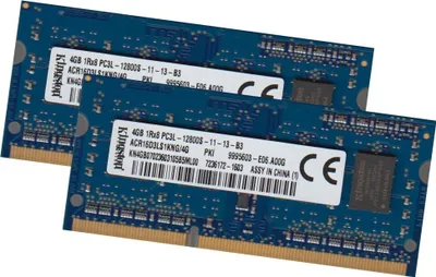 Immagine prodotto di Kingston 8Gb 2x 4Gb Notebook DDR3L Memory 1600 Mhz KCP3L16SS8/4 So-Dimm 204Pin