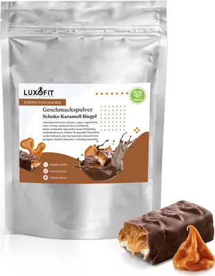 Produktbild von Schoko Karamell Riegel Geschmackspulver Mix Flavour kalorienarm 300 g
