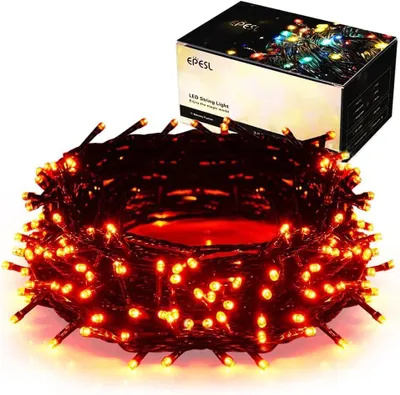 Lichterkette 35m, 320 LEDs, 8 Modi, Memory-Funktion, Orange