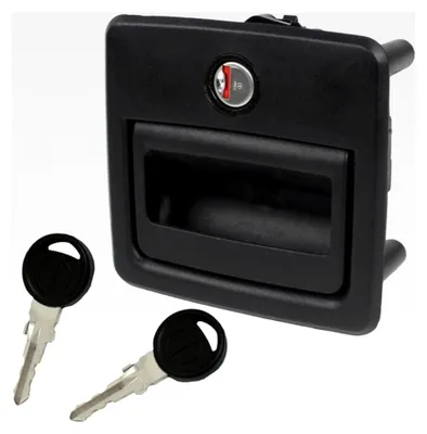 Produktbild von Happich Außenschloss Klappenschloss Muldenschloss für Wohnwagen und Wohnmobil schwarz