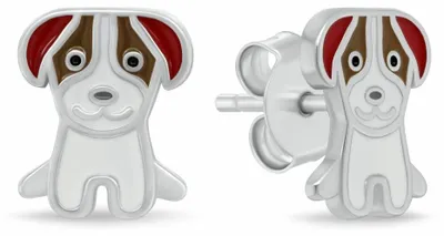 Produktbild von Verspielte Silberohrringe Dogs EA1208W