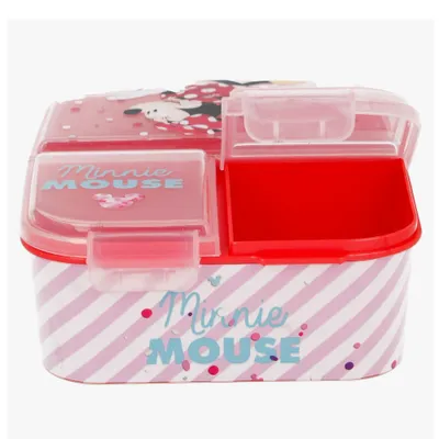Produktbild von Disney Minnie Mouse Kinder Brotdose – Lunchbox mit 3 Fächern & tollem Design