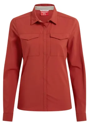 Immagine prodotto di Craghoppers - Camicia da donna a maniche lunghe "NosiLife Pro III" CG2165 (34 DE) (Cinnabar)