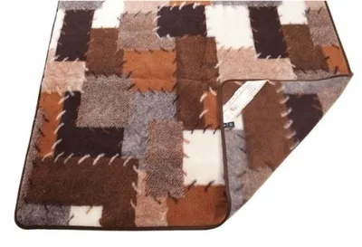 Productafbeelding van Wollen dekbedovertrek, patchwork, 220x200 cm