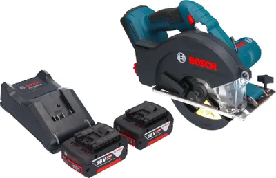 Produktbild von Bosch GKM 18V-50 Professional Akku Metall Handkreissäge 18 V 136 mm Brushless + 2x Akku 5,0 Ah + Ladegerät