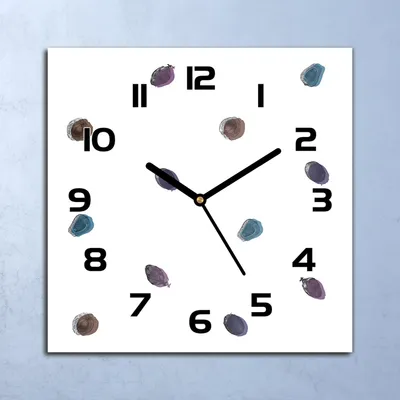Produktbild von Wanduhr Echt-Glas-Küchenuhr Fruchtpunkte Quarz Lautlos 30x30 Deko Bilder