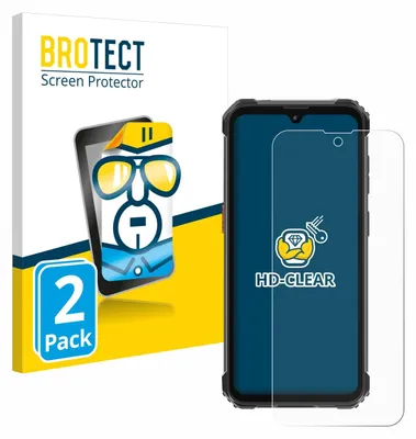 A product packaging for screen protectors, with a smartphone and a screen protector shown.
