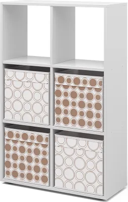 Obrázok produktu pre Rozdeľovač miestností Vicco  biely 72 x 107.8 cm so 4 skladacími boxmi opt.1, Model 37932