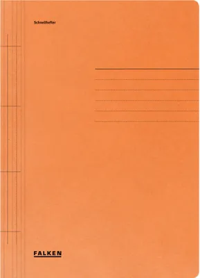 Produktbild von Falken Schnellhefter 80003791 A4 250g/m² Manila-RC-Karton orange