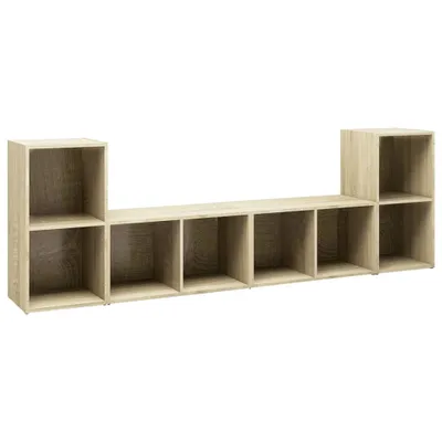 Produktbild von TV-Schränke 4 Stk. Sonoma-Eiche 72x35x36,5 cm Holzwerkstoff