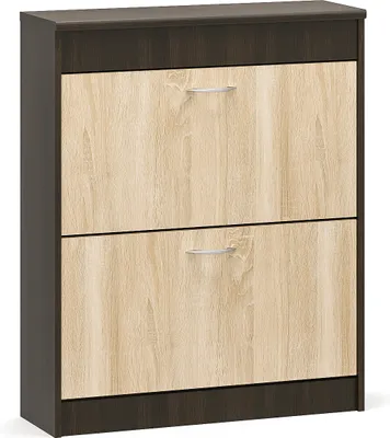 Obrázek produktu pro nabbi Botník (skříňka na boty) Luzon 2D-60 - dub sonoma / wenge tmavá