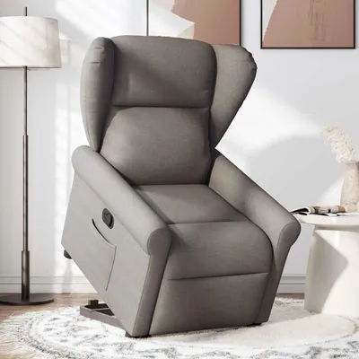 Produktbild von vidaXL Relaxsessel mit Aufstehhilfe Taupe Stoff