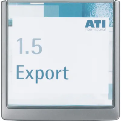 Image de DURABLE Plaque de porte CLICK SIGN 149x148,5 mm, Gris foncé, 486237