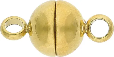 Produktbild von JuwelmaLux Magnetschließe Edelstahl vergoldet für Perlenketten- & Armbänder JL28-09-0101