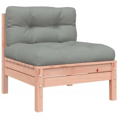 Produktbild von Gartensofa ohne Armlehnen mit Kissen Massivholz Douglasie